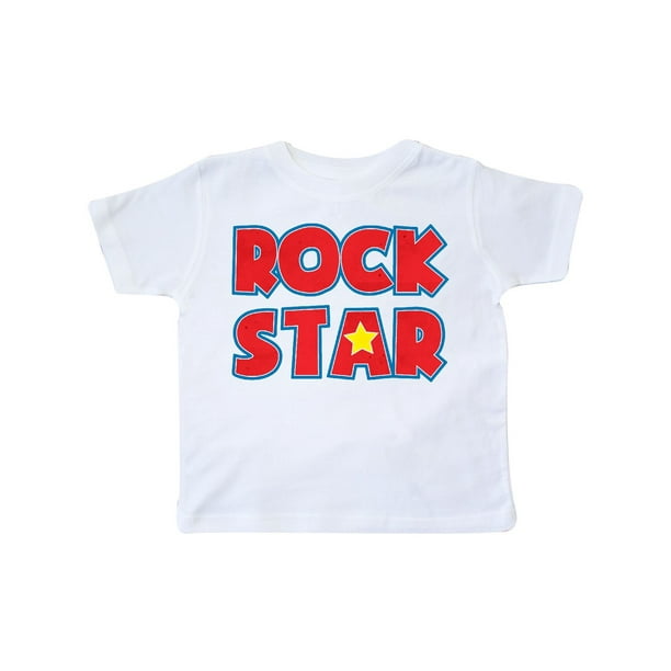 ROCK STAR TODDLER WHITE T SHIRT
